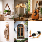 Steam bending project inspiration for home decor and furniture products.